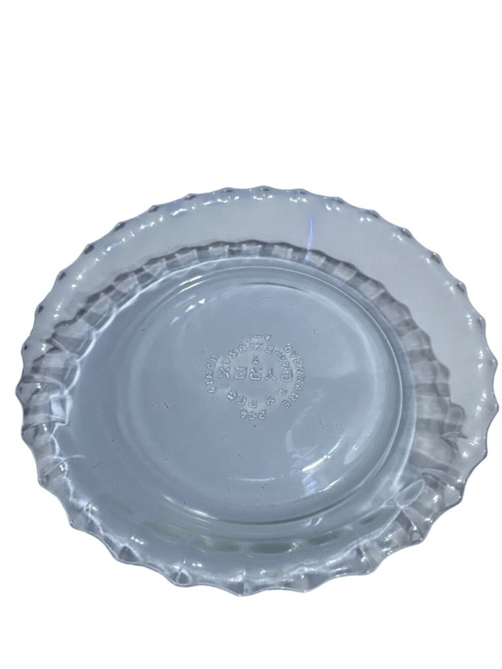 Pyrex 5 Inch Glass Pie Plate Ovenware Clear Bakeware Dish USA Made Fluted Edge